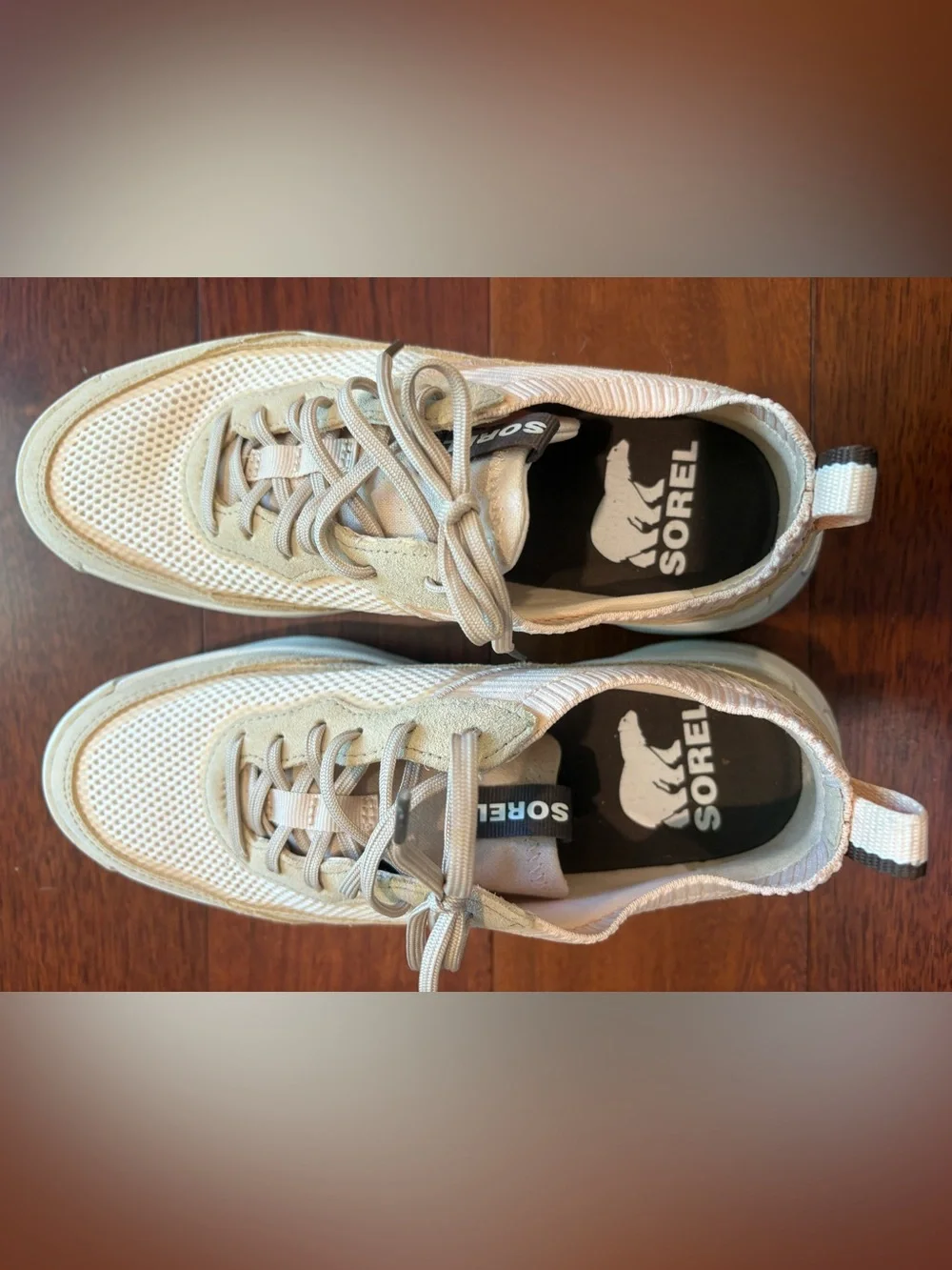 Sorel Women's Lace-Up Sneakers in Light Peach - Picture 4 of 4